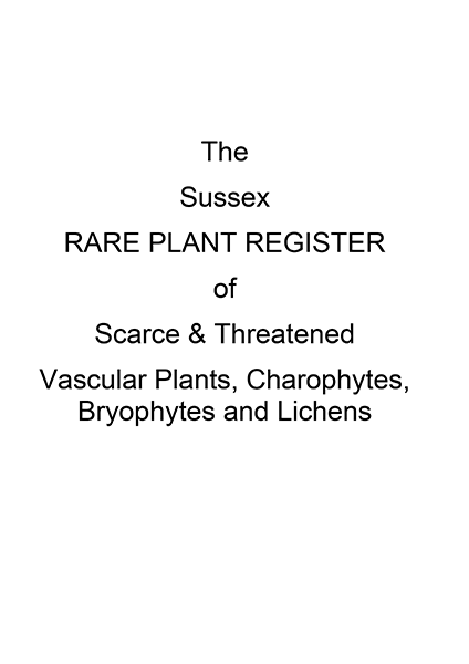 Sussex Rare Plant Register